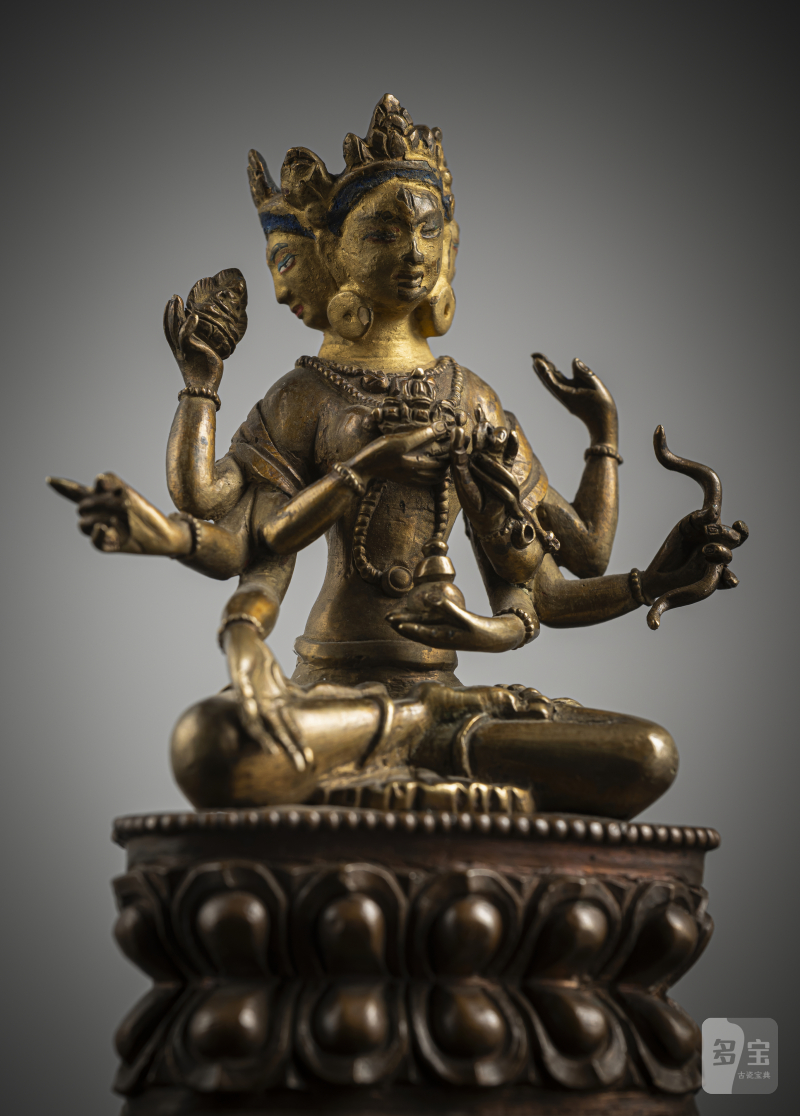A BRONZE FIGURE OF USHNISHAVIJAYA - 图4